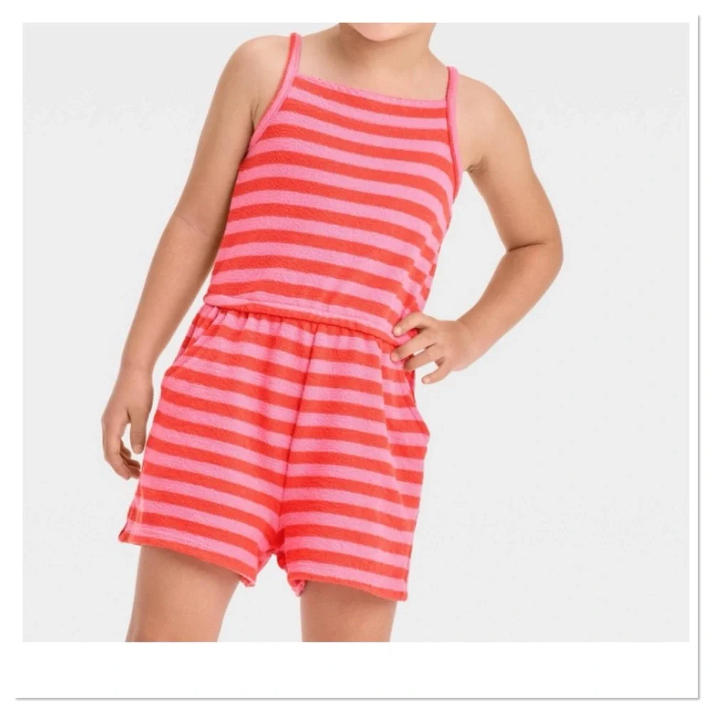 Toddler Girls Striped Sleeveless Striped Romper Cat & Jack